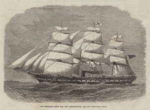 Apurautaruuvilaiva Somersetshire Australian kauppaa varten.